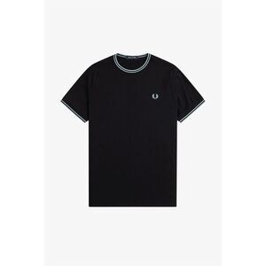 Fred Perry Mens Tipped T-Shirt / Black/Blue